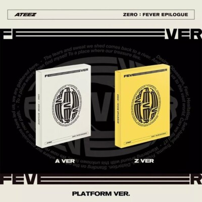 ATEEZ ZERO:FEVER EPILOGUE Album PLATFORM 2 Ver SET/2QR+4 Foto Karte+18Image+GIFT