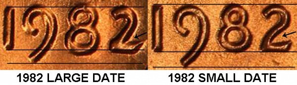 1982 P LINCOLN CENT - SMALL DATE ZINC - HAND PICKED GEM RED