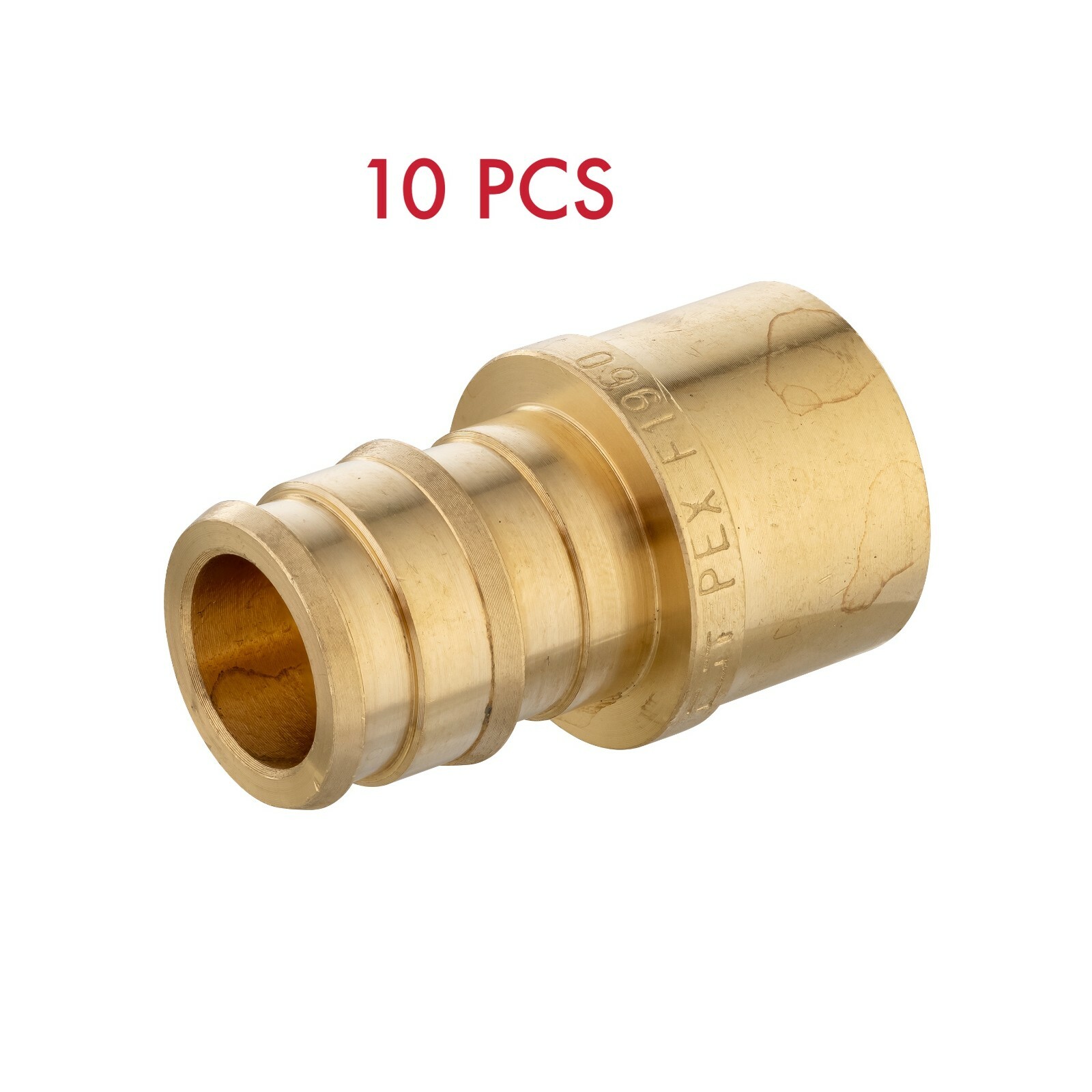 EFIELD 10 PCS Pex-A 1/2"x1/2" Female Sweat Adapter Expansion Brass Fittings