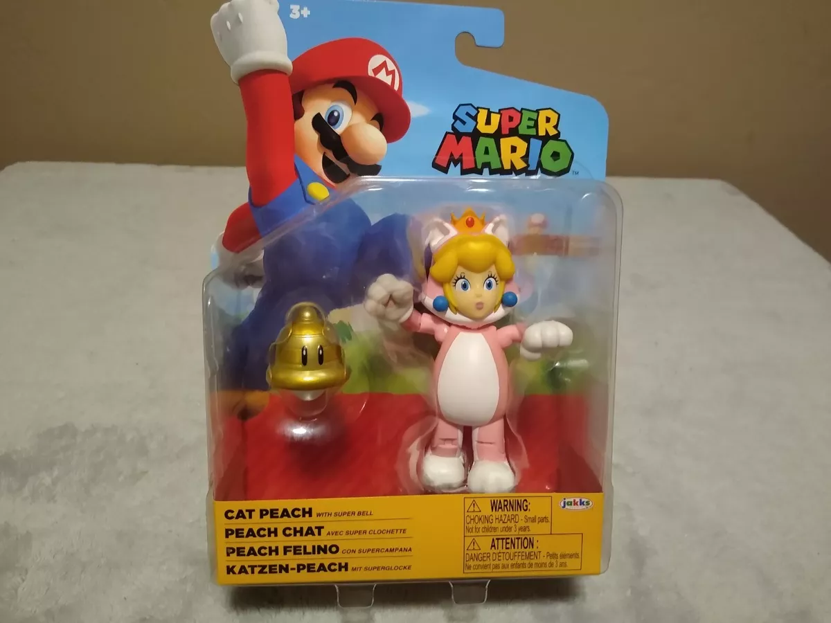 World of Nintendo Super Mario 4-Inch Figures - Cat Peach with Bell