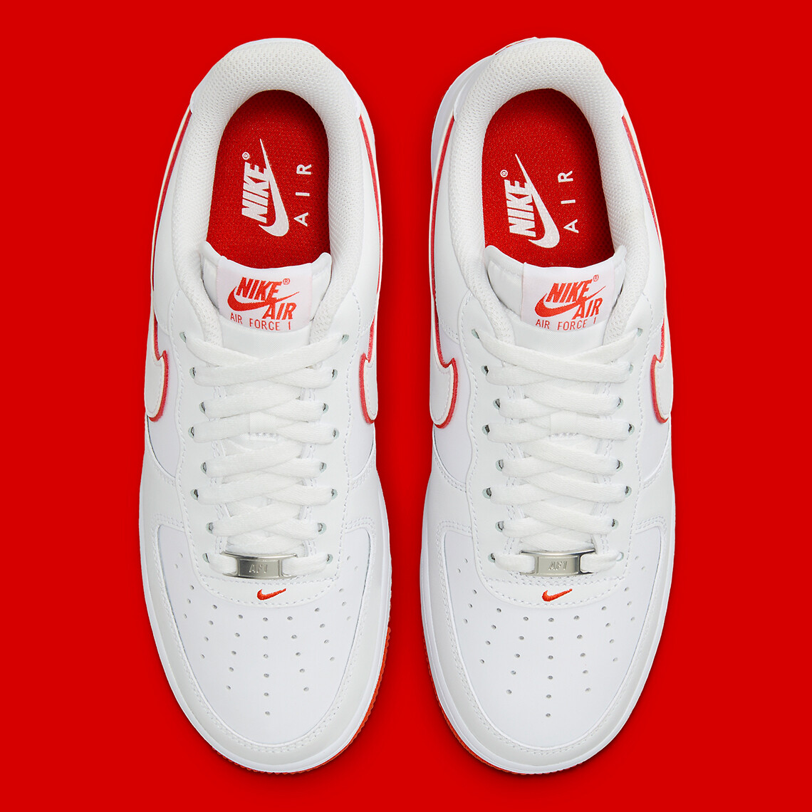 ☆大人気☆Nike Air Force 1 Low '07 White/Picante Red NIKE AIR FORCE 1 '07 WHITE/WHITE-PICANTE RED 23FA-I（ナイキ