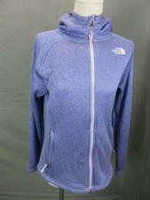 The North Face Size XL/18 Girls Purple Full Zip Side Pockets Hooded Jacket T984