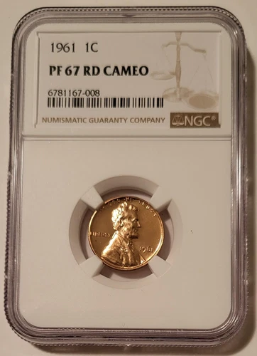 1961 Lincoln Memorial Cent Proof PF67 RED Cameo NGC