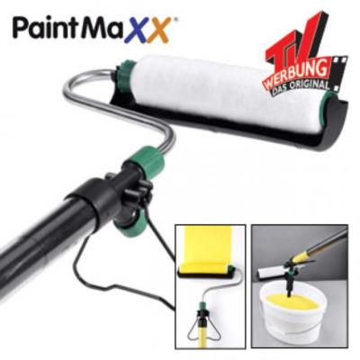 Paint Maxx Express Farbroller + Teleskopstab Malerrolle Malerzubehör | Farbrolle
