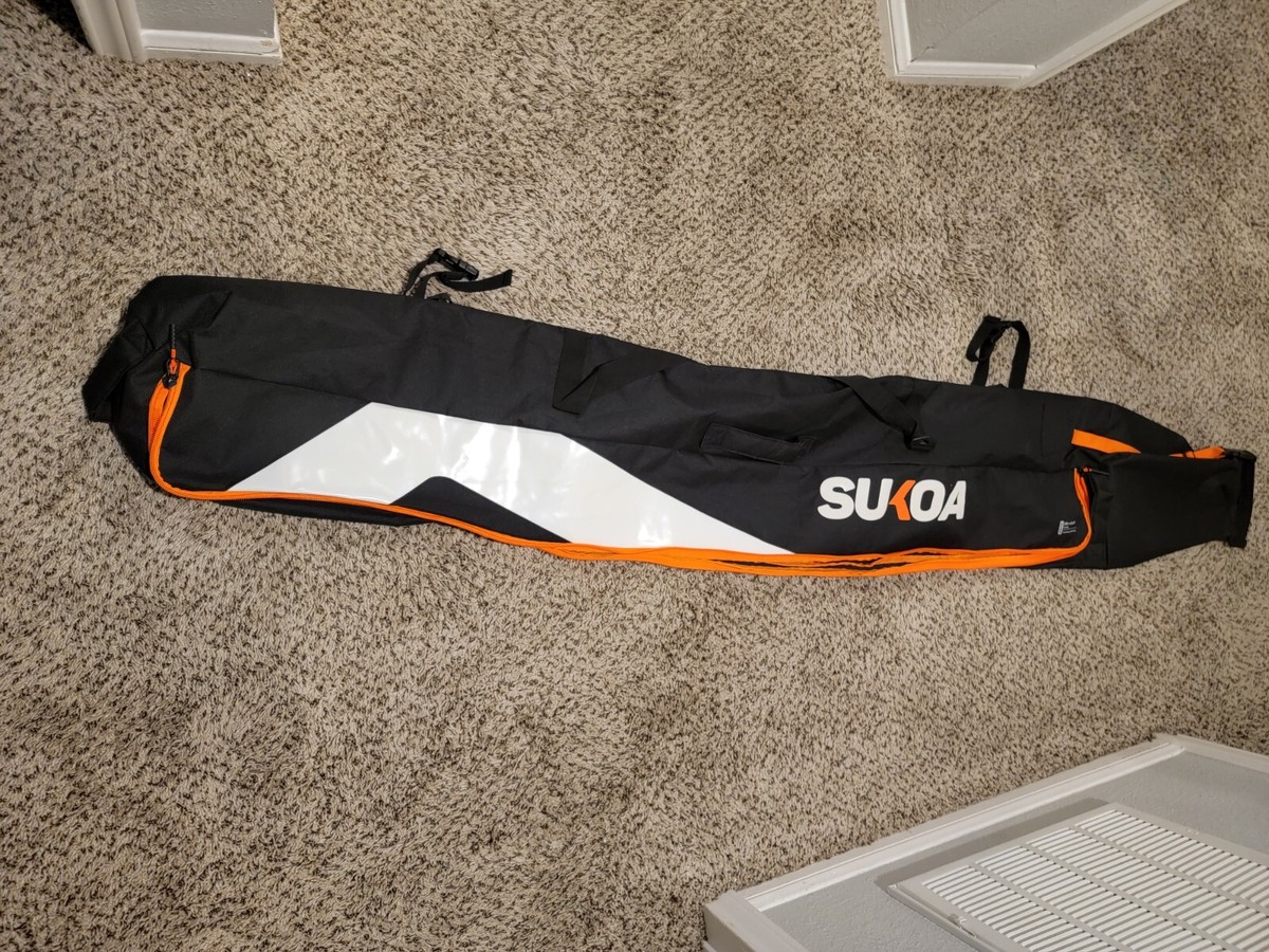 SUKOA Premium Ski Bag for Air Travel Single Ski Carry Bags