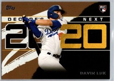 2020 Topps Decades Next Gold /50 Rookie RC Gavin Lux #DN-10 Los Angeles Dodgers