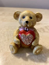 Deva Australia Jeweled Trinket Box SWAROVSKI Crystals Teddy Bear Very Cute