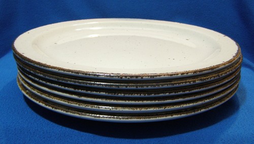 5 Midwinter Stoneware Creation Pattern Dinner Plates 10 3/8" Diameter Speckled - 第 1/11 張圖片