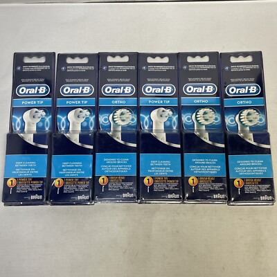 Oral-B Electric Toothbrush Interproximal Clean Replacement Head Lot of 6