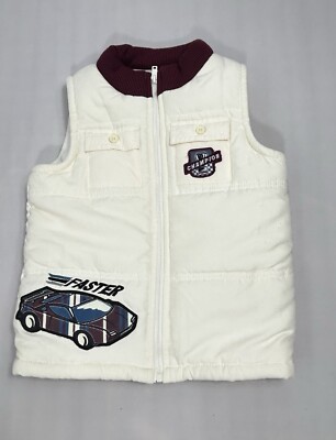 Wonder Kids White Puffer Vest Size 4T