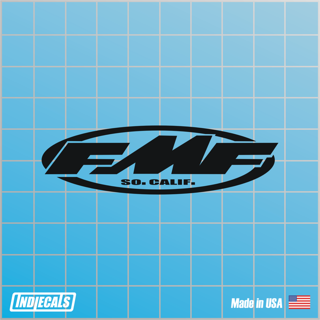 FMF Black Vinyl Decal/Sticker 6.5 in x 1.9 in MX Motocross Die Cut More Colors! eBay