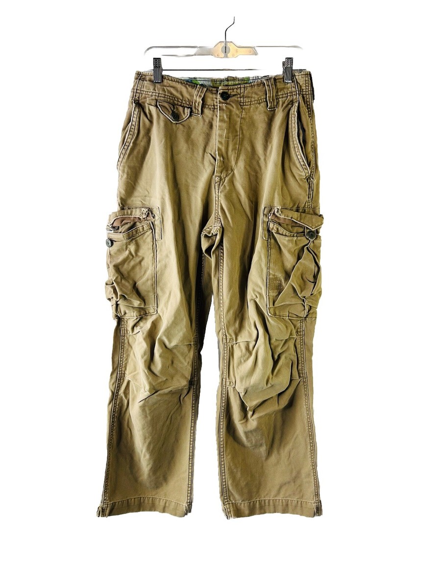 Vintage Y2K Hollister Womens 26 Baggy Cargo Chino Pants