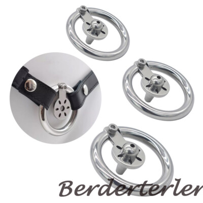 Small Stainless Steel Male Chastity Device Lightweight Flat Cage Tight Rings