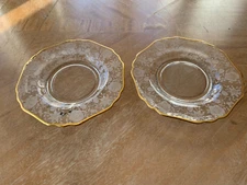 Cambridge Wildflower Clear Bread & Butter Plate 6 3/8" Dia (Qty of 2)