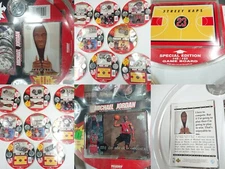 Michael Jordan Upper Deck Air Slammin Kap & Slammer & Card Pack Set LOT Limited