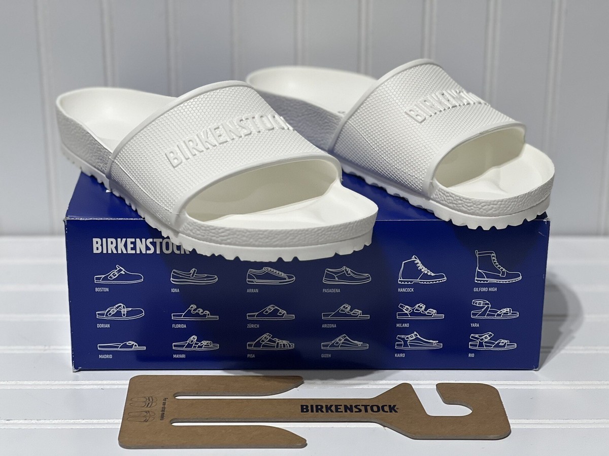 Birkenstock Barbados EVA Slide Sandals White Size 43 Men 10 Women