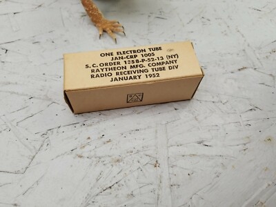 1940's RAYTHEON JAN CRP 1005 VT-195 CK-1005 NOS ELECTRON TUBE U.S. NAVY