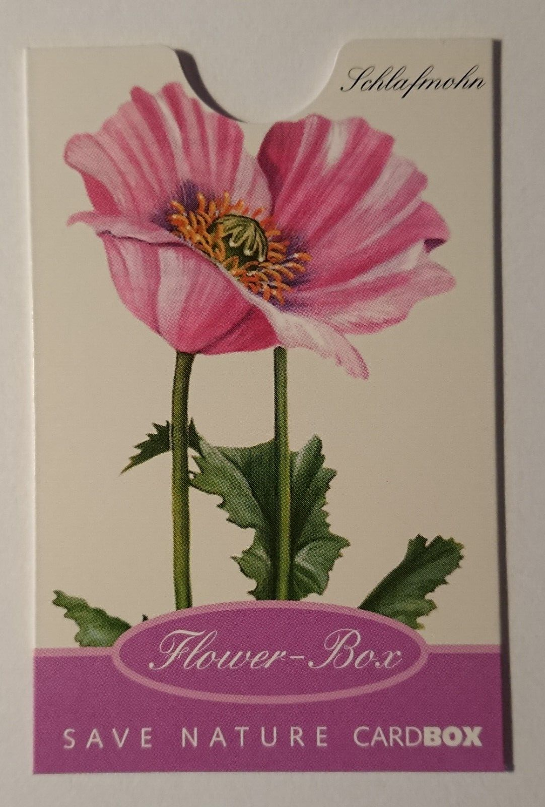 Card Holder Cardbox Phone Card Bank Card EC Flower Box Save Nature Poppy-image