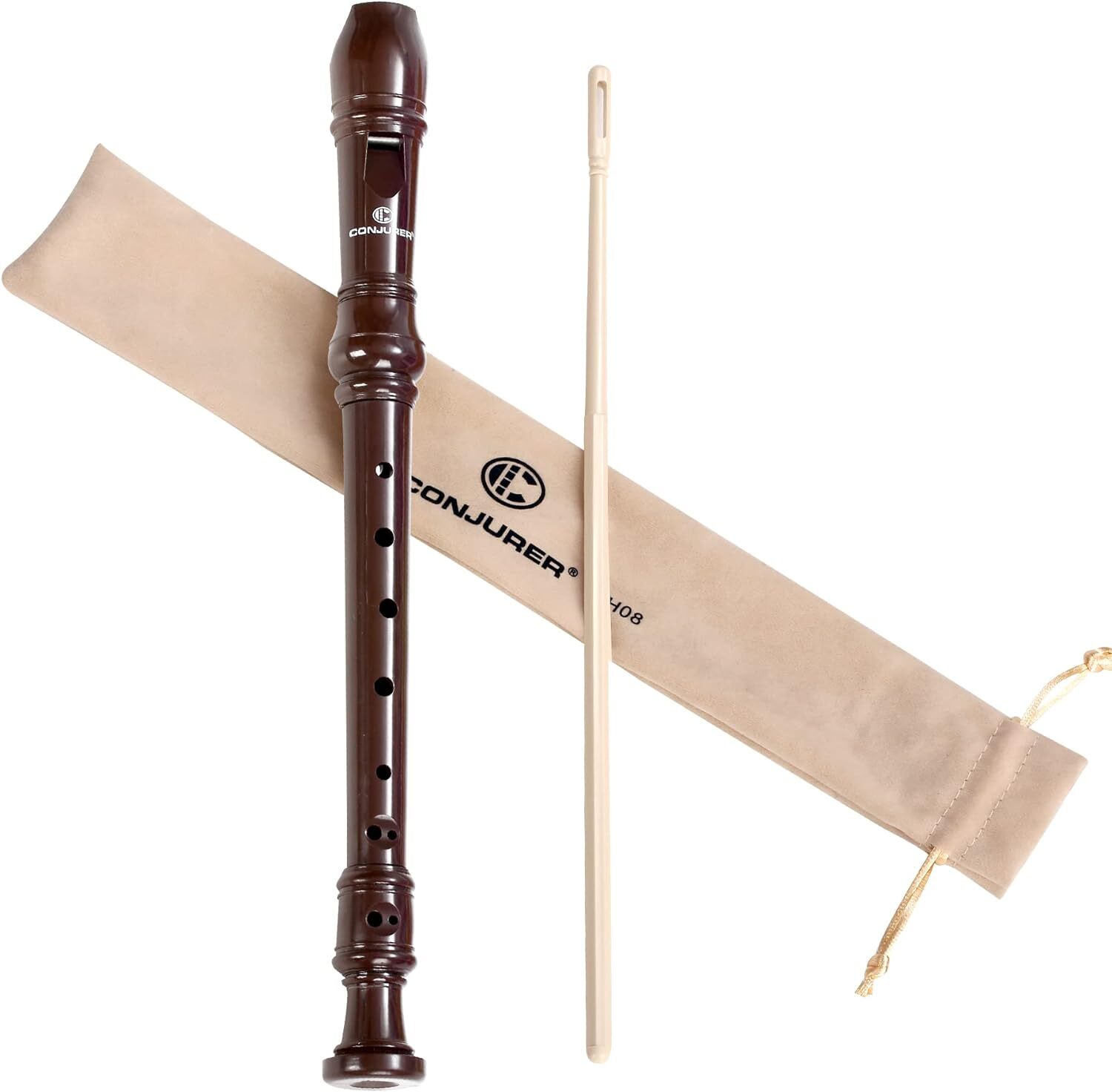 CONJURER 8 Hole Flute Soprano Recorder Instrument for Kids&Student Fingering US