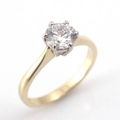SS233 Diamond-Unique TCW 1ct Solitaire Engagement Ring  Solid 9ct Gold
