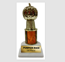 HALLOWEEN PUMPKIN GROWING CARVE FALL GARDEN COSTUME TROPHY AWARD FREE ENGRAVING