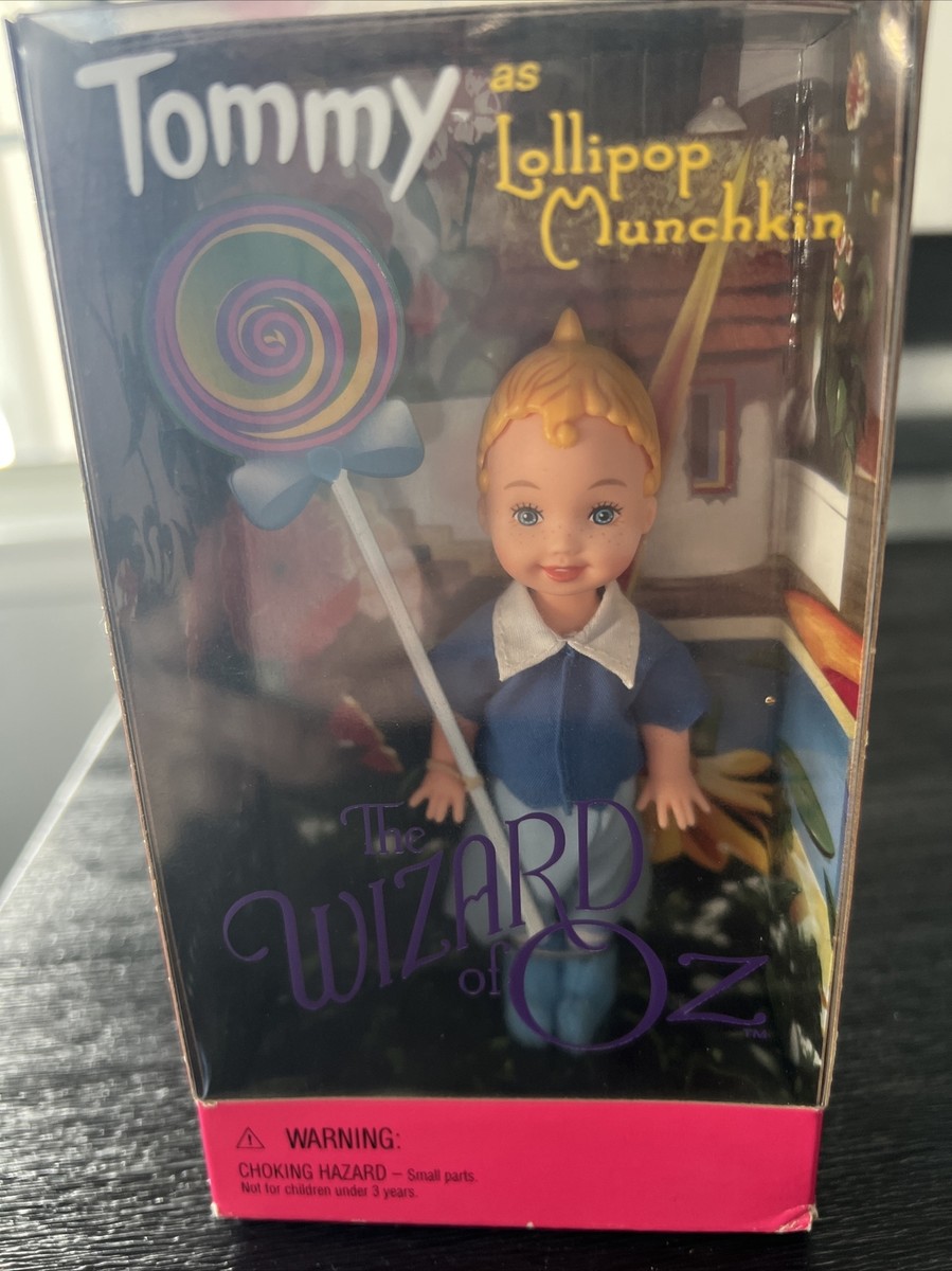 Barbie The Wizard Of Oz Tommy As Lollipop Munchkin Doll (1999 Mattel) - 4" Tall