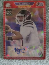 2021 Leaf Pro Set Metal 1989 Red Crystals /50 KJ Costello #PA-KJC Rookie Auto RC