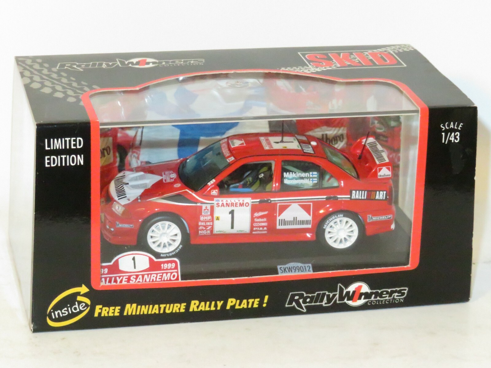 1/43 Mitsubishi Lancer Evo.VI  Ralliart  Winner Rally Sanremo 1999 #1 T.Makinen