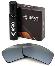 Polarized IKON Iridium Replacement Lenses For Oakley Gascan Silver Mirror
