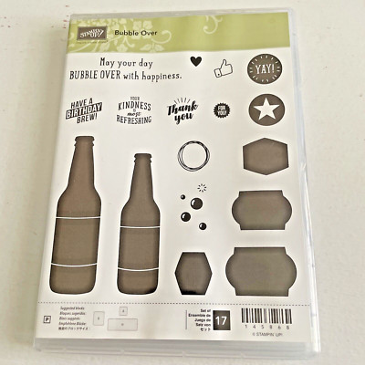 Stampin' Up! - Cling Mount Stamp Set - Bubble Over - Beer Party