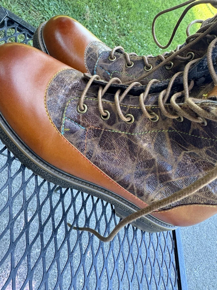 Spring Step L'ARTISTE Explore Mid Calf Boots CamelMulti Size EU 41  10 W 8.5 M - Image 2 of 4