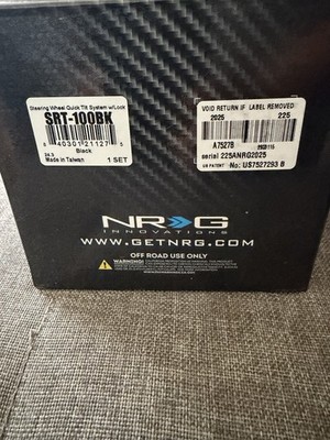 NRG Innovations Quick Tilt Steering Wheel Adapter - Black - SRT-100BK