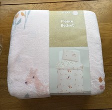 Next NEW Fleece Unicorn Bedding Set - Size Single - Reversible - Pink - BNWT