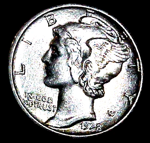 1938 MERCURY DIME.....GEM BU.....FREE SHIPPING!.....MIN. BID .01 & NO RESERVE!