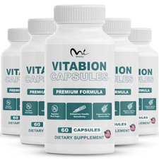 (5 Pack) Vitabion Blood Support Pills Vita Bion Vitamin Supplement Capsules