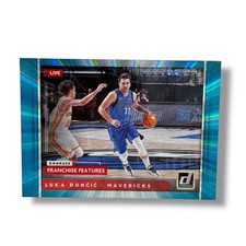 2021-22 Panini Donruss Luka Doncic Franchise Features #1 Holo Teal Laser