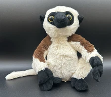 Ganz Webkinz Sifaka Lemur Brown White Plush 9” Stuffed Animal HM638 NO CODE