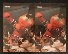 2x 2009-10 MONTREAL CANADIENS POSTCARD - Youppi!