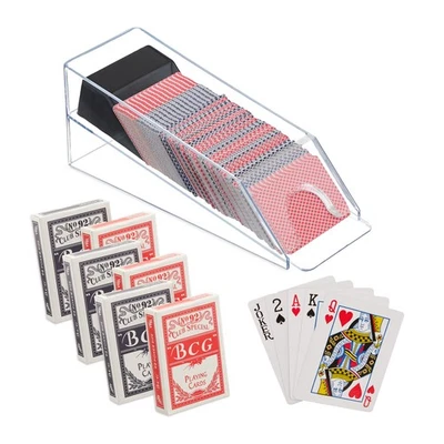 Distributeur de cartes 0,5 kg transparent distributeur sabot sabot à cartes - Photo 1/4