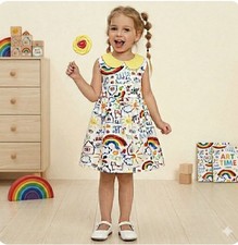 New Girls Graffiti Print Sleeveless Dress. Size 5/6