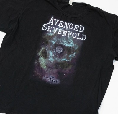 Vintage Avenged Sevenfold Band Tee Size 2XL The Stage Album Metal Rock Y2K