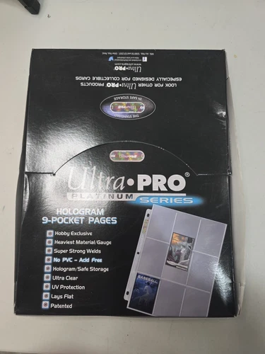 100 ULTRA PRO 9-POCKET Platinum Card Storage Pages Sheets trading sports binder