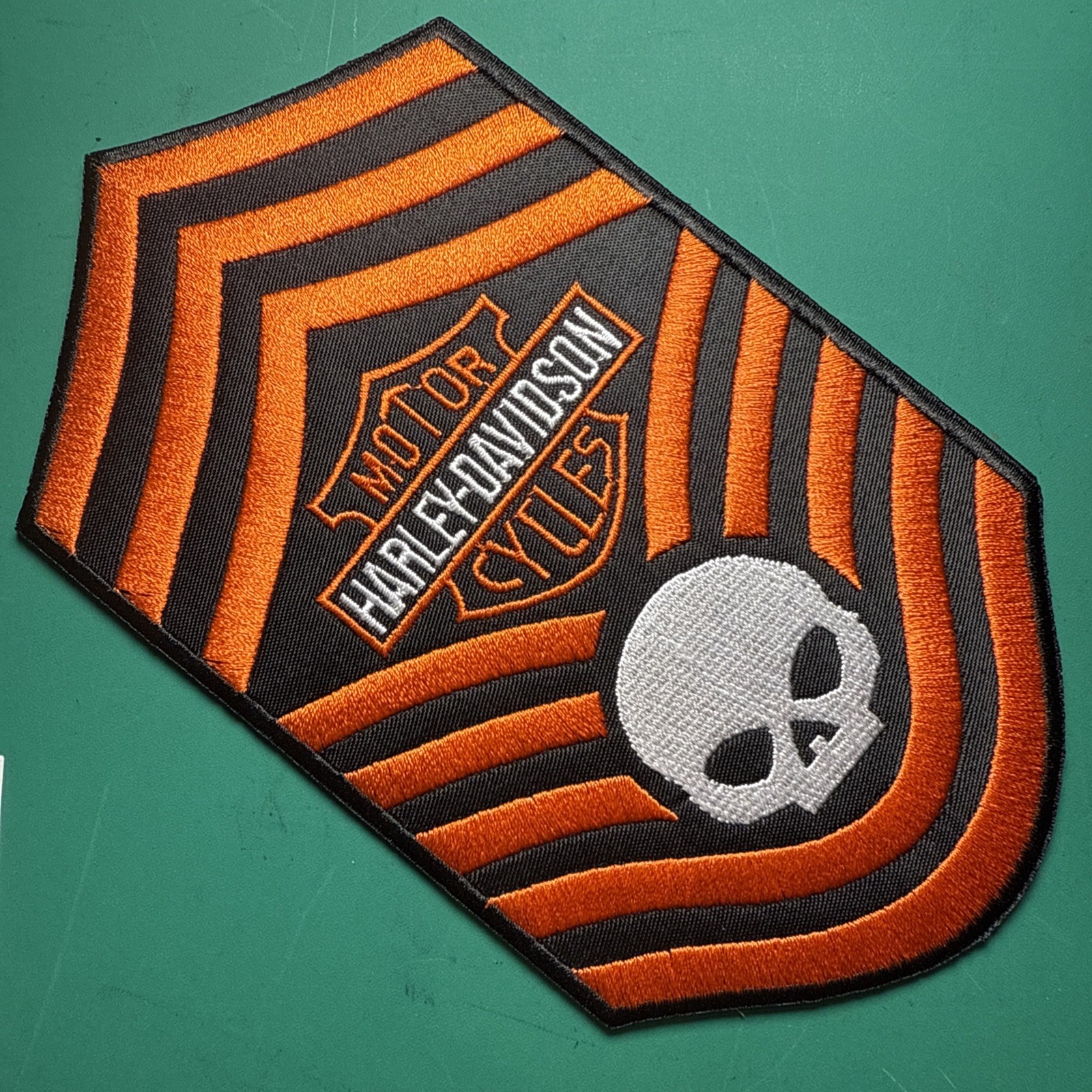 HUGE Harley Davidson HD Motorcycle PREMIUM Embroidered Iron On Patch Biker MC