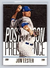 2018 Topps Update Series - Postseason Preeminence Jon Lester #PO-28