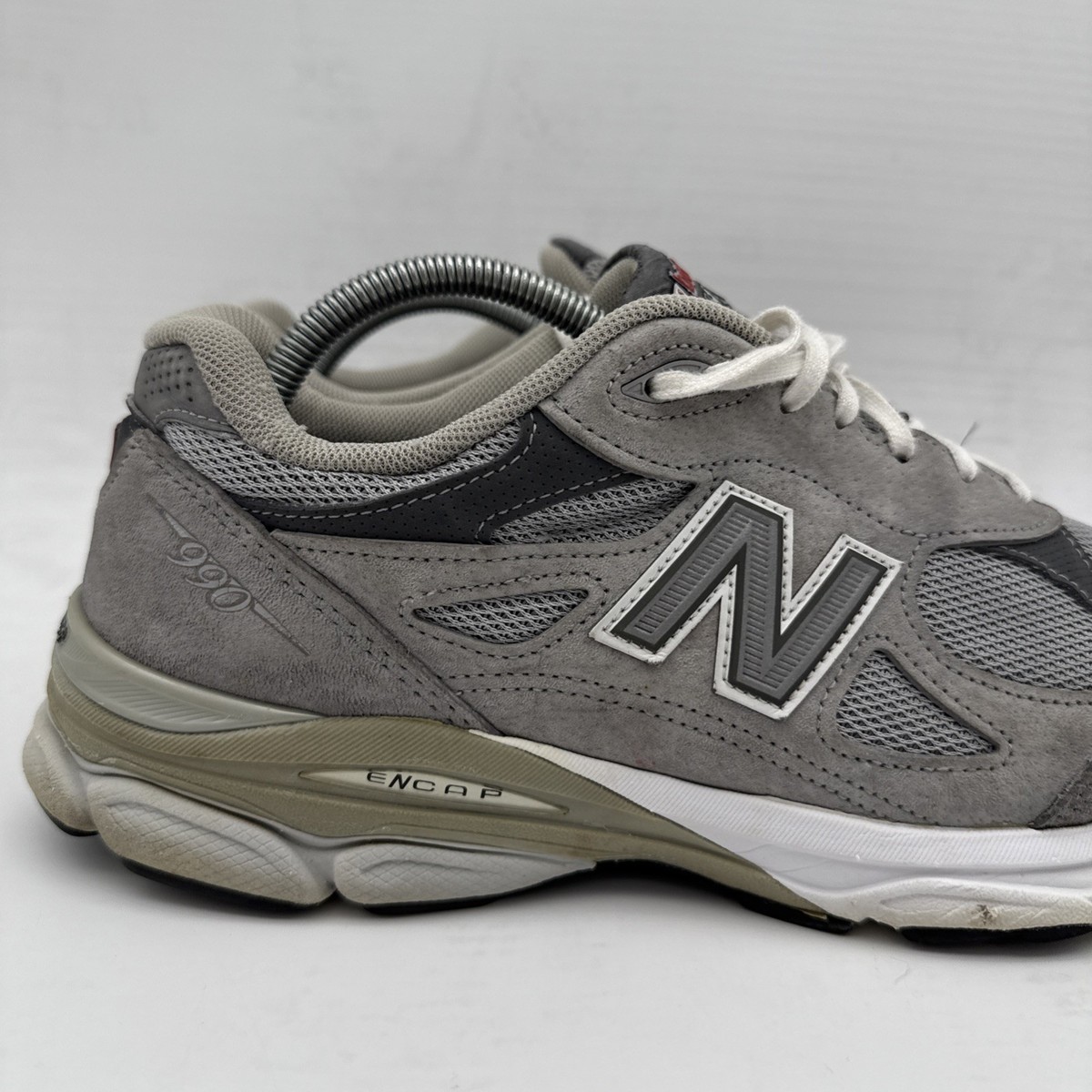 New Balance USA 990 v3 Women 11.5 2E Extra Wide Gray Athletic