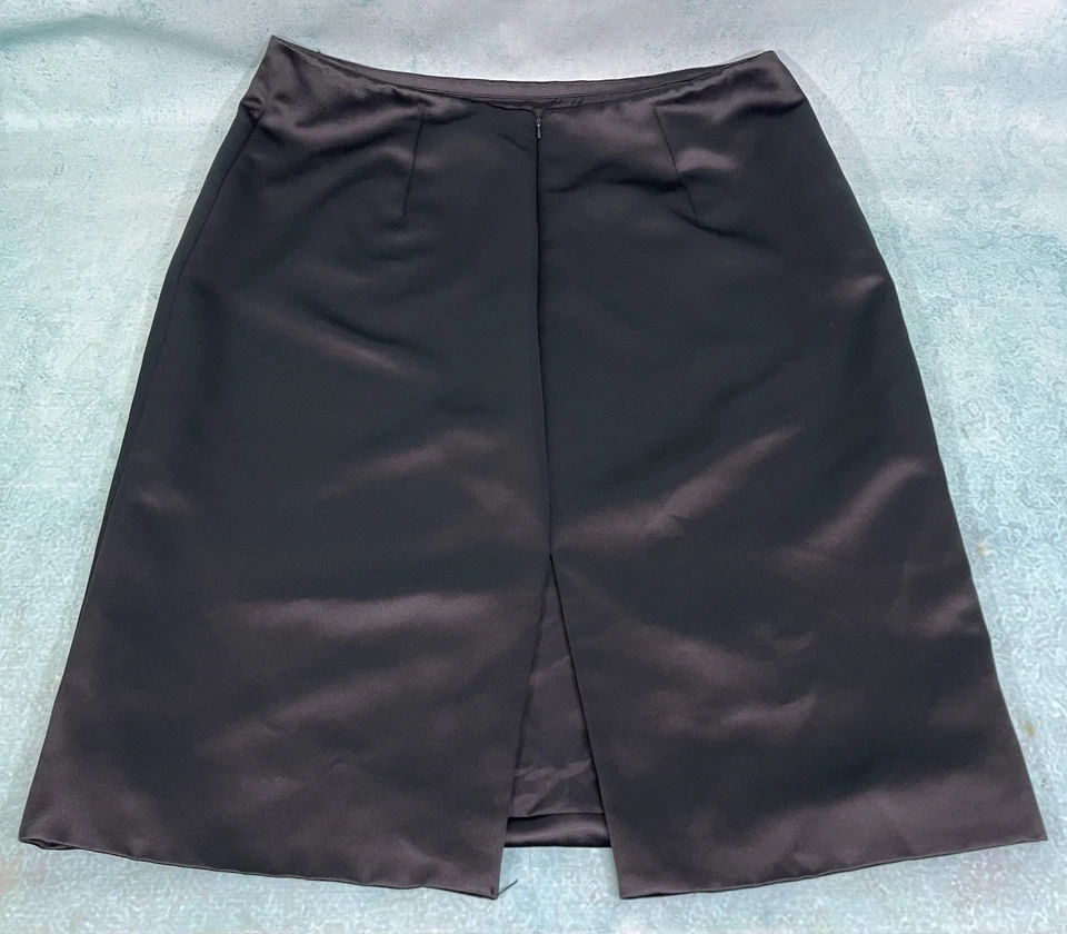 Falda Sherrie Bloom Peter Noviello CHETTA B negra satinada 12 Foto 3 de 4