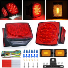 Square Led Trailer Light Kit 2pcs For 12v Truck Rv Boat Compatible Replacement Square Led Trailer Light Kit 2pcs For 12v Truck Rv Boat Compatible Replacement