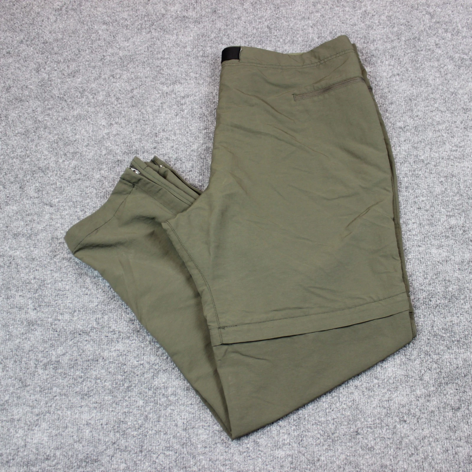 *MARKS The North Face Pants Men's 40X31 Green Convertible Shorts Hiking Belted