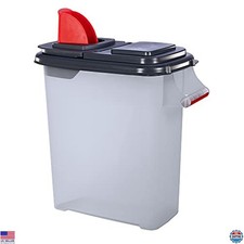 Buddeez Premium Wood Pellet Storage Dispenser   Durable Container for Pellets