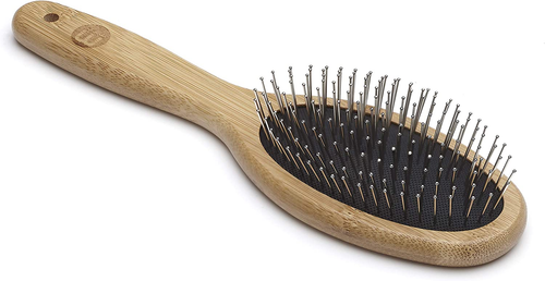 Bamboo Ball Pin Brush, for Grooming Dog, Cat, Puppy with Medium to Thick - Picture 13 of 14